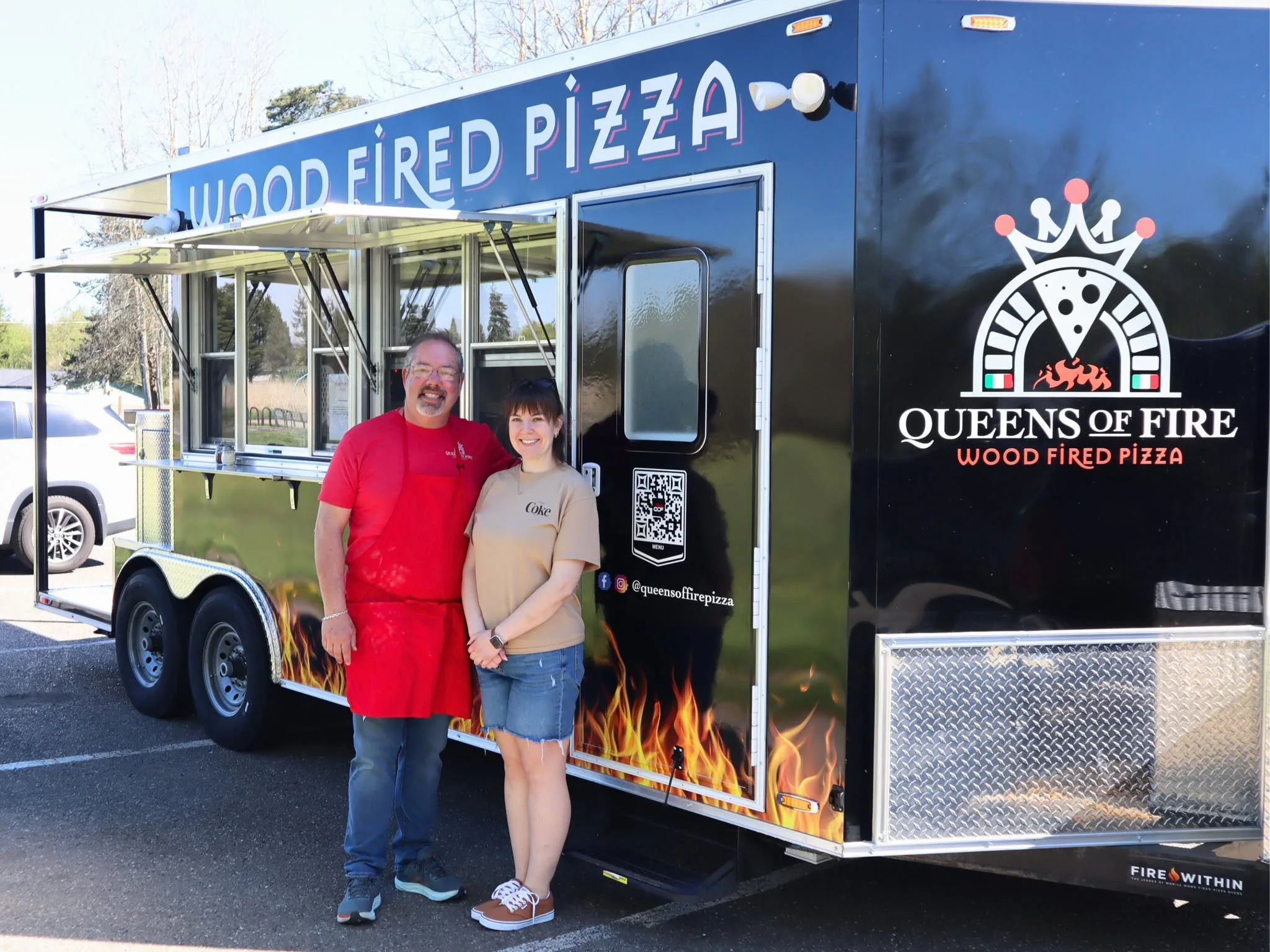 Family at Queens of Fire Pizza